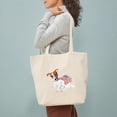 thumbnail image 4 of CafePress - Jack Russell With USA Flag Tote Bag - Unisex Canvas Tote Bag, Beige, 1-Piece, 4 of 8