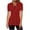 A-Wine, variant on Business Casual Tunic Tops for Women Dressy Polka Dot/Gradient Color/Floral Printed Summer Button Keyhole V Neck Collared T-Shirts Loose Flowy Cozy Going Out Tees Blouse B-Brown S