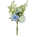 thumbnail image 2 of YardChic 1Pc Artificial Flowers Carnation Flower, Fake Carnation Bouquets Silk Flowers Arrangements Artificial Cemetery Flowers for Grave Home Vase Wedding Party Centerpiece Decor, Blue, 2 of 6