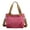 Hot Pink, variant on Mepaouo Womens Hobo Handbags Canvas Crossbody Bags Medium Size Tote Purse Top Handle Satchel(Black)