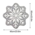 thumbnail image 6 of Vggrvlo Christmas Bathroom Rugs Mats Non Slip Extra Soft Absorbent Chenille Floor Mats Rubber Backing Quick Dry Bath Rugs Mats Snowflake Shape, 6 of 6