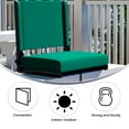 thumbnail image 4 of Flash Furniture Set of 2 Grandstand Comfort Seats by Flash - 500 lb. Rated Lightweight Stadium Chair with Handle & Ultra-Padded Seat, Hunter Green, 4 of 14