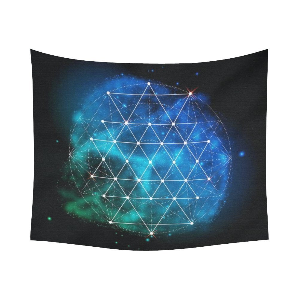 GCKG Universe Symbol Sacred Geometry Tapestry Horizontal Wall Hanging