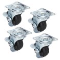 thumbnail image 2 of 4Pcs 2in Swivel Caster Rubber Shaftless Side Brake Wheel Replacement for Household Car Trolley, 2 of 5