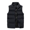 thumbnail image 1 of Chaleco de hombre Otoño e Invierno Deportes Ocio Cuello Algodón Engrosado Chaleco de algodón Chaqueta de hombre Sin mangas Moda, 1 of 5