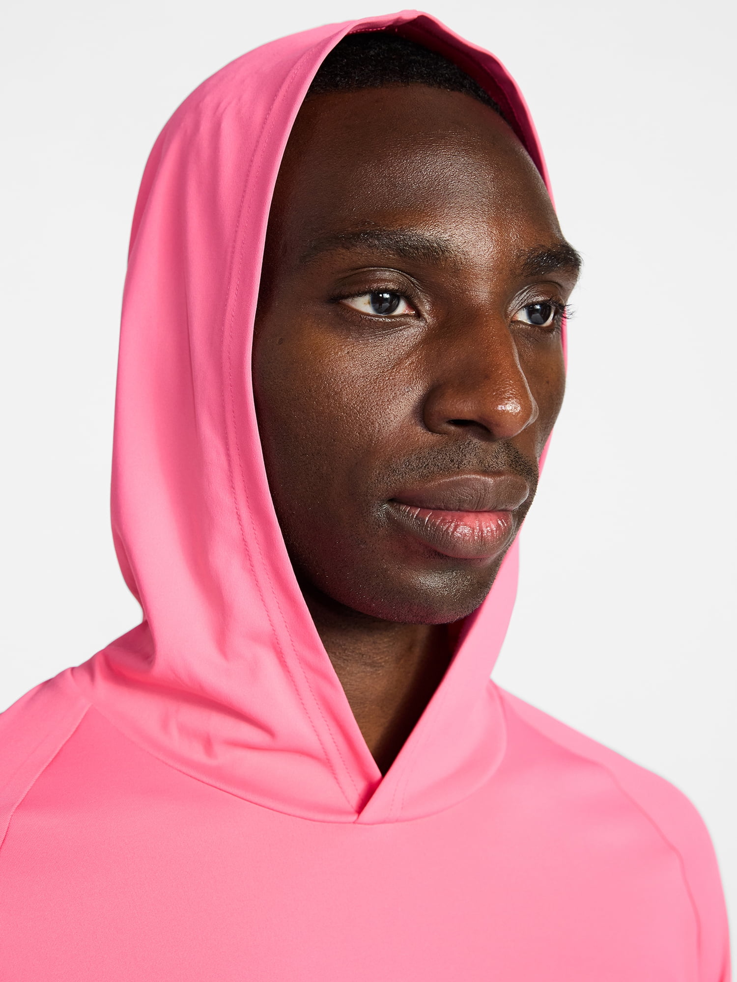 George Men's and Big Men's Hooded Sun Shirt with Long Sleeves, UPF 50+, Sizes S-3XL