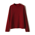 thumbnail image 3 of Suéteres navideños de Birdtree para mujer, 96,7 % cachemira de cabra, hilo dorado, suéteres suaves de longitud completa, ropa de otoño e invierno T40417QM, 3 of 5