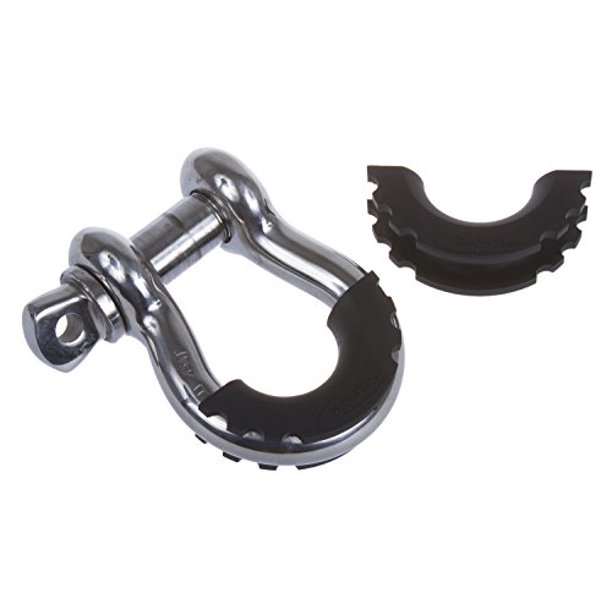 Daystar, Black DRing Shackle Isolator pair, protect your bumper and reduce rattling, KU70056BK