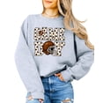 thumbnail image 6 of Game Day Polka Dot Football Sweatshirt for Women Crewneck, Army Green Sweatshirt, XL, 6 of 8