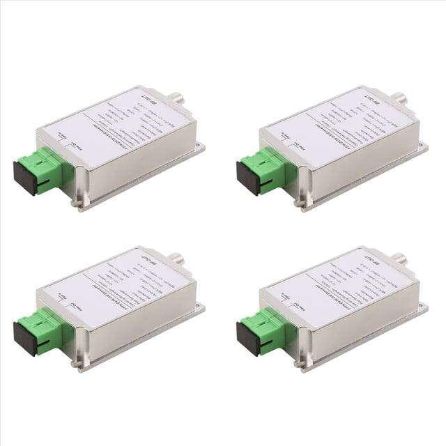 4X Mini CATV FTTH Receptor Fibra Óptica WDM Nodo Convertidor Triplexer Minimodo Interior AGC 1310nm/1550nm Sin Alimentación