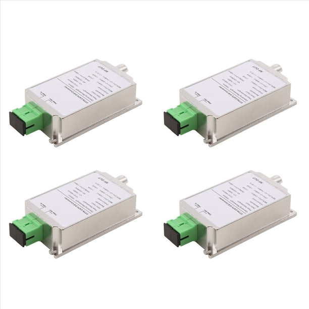4X Mini CATV FTTH Receptor Fibra Óptica WDM Nodo Convertidor Triplexer Minimodo Interior AGC 1310nm/1550nm Sin Alimentación