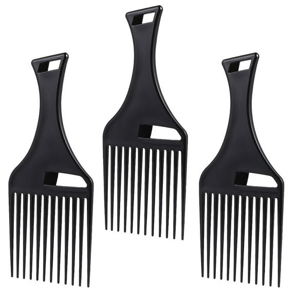 3pcs Afro Comb Hair Pick Comb Hairdressing Styling Tool for Natural Curly Hair
