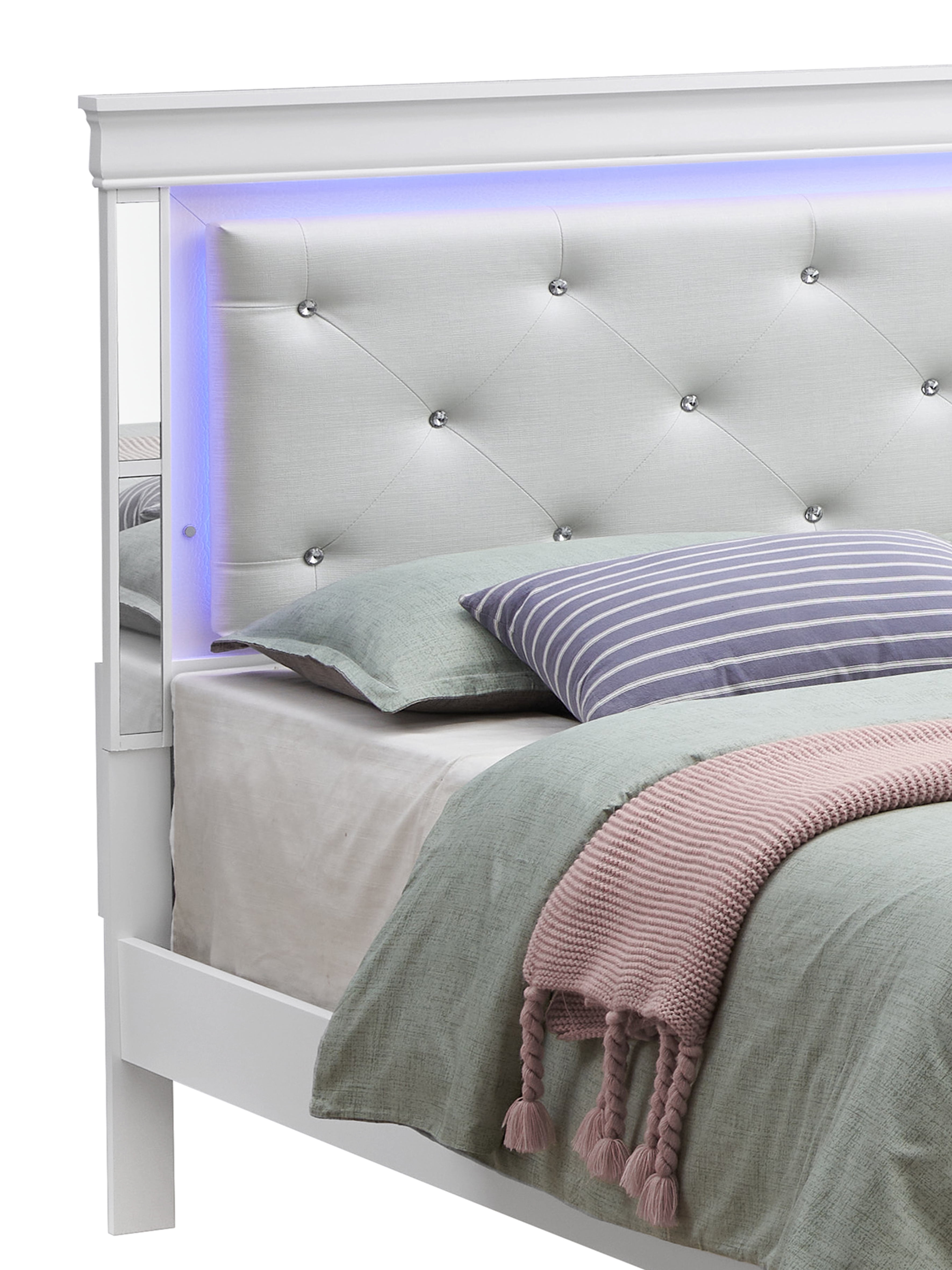 Glory Furniture Verona Twin Bed in White Color
