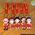 thumbnail image 2 of Llavero nuevo de dibujos animados de Anime Kawaii Slam Dunk Sakuragi Hanamichi, modelo de PVC, mochila escolar, colgante, juguetes para llaves, regalos para fanáticos de los niños, 2 of 4