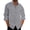 Grey, variant on Men's Linen Cotton Shirt Button Up Solid Soft Lightweight Point Collar Casual Beach Thin Loose Fit Long Sleeve Button Down Shirts Grey X-Large