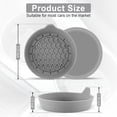 thumbnail image 2 of 4TSL Car Cup Holder Coaster, Silicone Cup Holder Insert, Universal Non-Slip Cup Holders, Car Accessories Interior for Women and Man 4 Pack (Gray）, 2 of 6