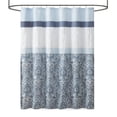 thumbnail image 1 of 510 Design Polyester Microfiber Embroidery Printed Shower Curtain in Blue, 1 of 5