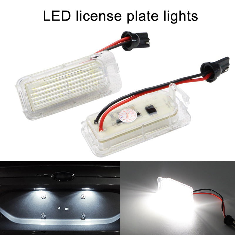 2X LED Number License Plate Lights for Ford Fiesta JA8 Focus S-MAX C-MAX Galaxy
