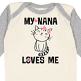 thumbnail image 4 of Inktastic My Nana Loves Me Girls Girls Long Sleeve Baby Bodysuit, 4 of 5