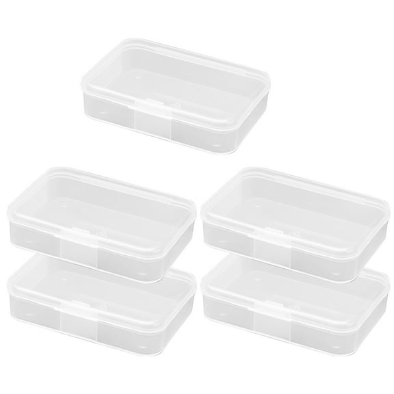 HEMOTON 5Pcs Bolt Storage Organizer for Workshop Use and Sealing Function in Transparent