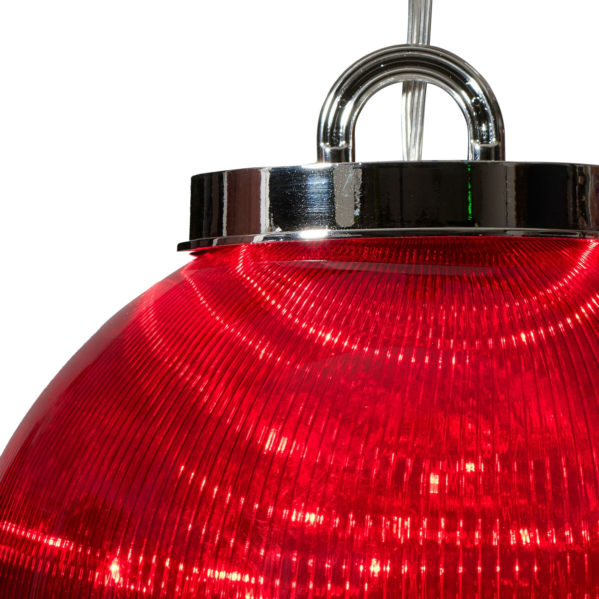 Indoor/Outdoor Light-Up 8-Function Christmas Ornament Decoration with 100 LED Lights, Red, 11.8", by Holiday Time