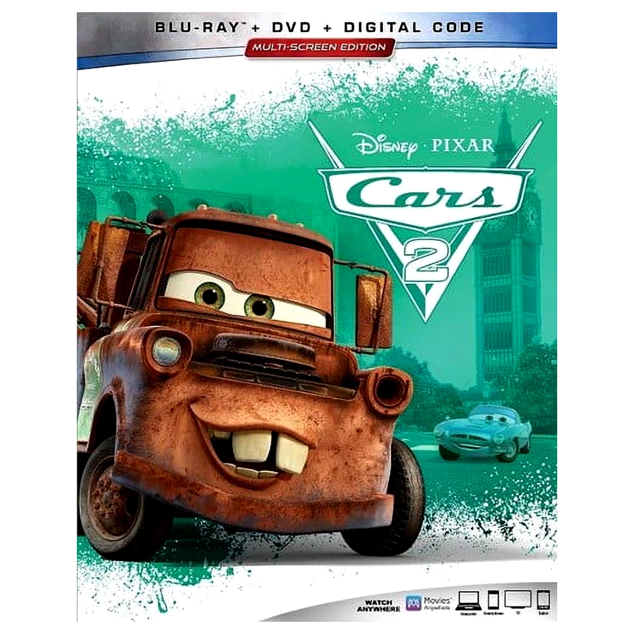 Disney Pixar's Cars: 3-Movie Blu-Ray Collection + DVD + Digital