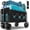 Black-600bl, variant on Foldable handcart with wheels, heavy-duty folding multi-functional cart with a load capacity of 360 pounds - portable all-terrain shopping cart, suitable for shopping/outdoors/camping/fishing/sports