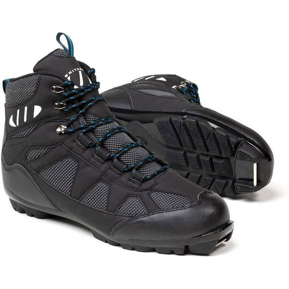 Whitewoods Unisex Adult 302 NNN Nordic Cross Country XC Touring Adventure Insulated Ski Boots, Black/Blue, 41, 8.5