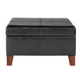 thumbnail image 5 of HomePop Luxury Leather Storage Ottoman, Multiple Colors, 5 of 11