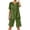 Army Green, variant on ibiyuan 2 Piece Sets For Women Summer Women's Casual Two Piece Set Loose V Neck Blouse with Pockets and Elastic Waist Wide Leg Trousers Streetwear Outfit