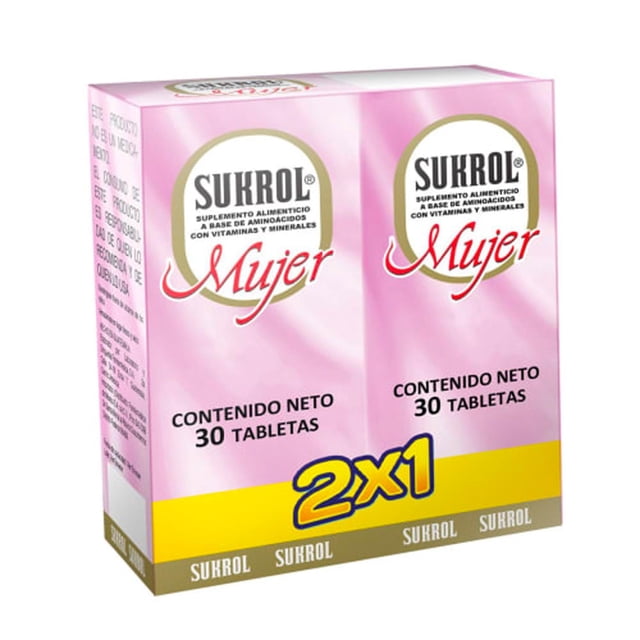 Suplemento Alimenticio Sukrol Mujer 60 Tabletas multicolor 60 Tabletas