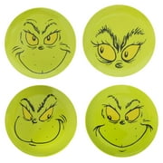 Grinch Facial Expressions 4-Pack 8" Plates