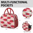 thumbnail image 6 of Lunch Bag Lunch Box for Women Reusable Insulated Lunch Bags,Water-Resistant Fruits Strawberry Pattern Cooler Lunch Tote Bag, Large Capacity for Work Travel Picnic, 6 of 6