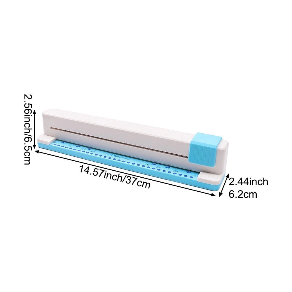 Paper Punch, Desktop Punch, 30 Hole Punch Puncher, Circle Manual Punching Machine Student Punch Office Supplies for A4/A5/A6/A7/B5/B6/B7