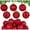 Red B, variant on Scidweet Christmas Balls Ornaments, 18 Pcs 2.36" Hanging Balls Christmas Tree Decorations Sets Xmas Ornaments for Indoor Outdoor Holiday Party Xmas Home Decor, Multicolor