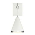 thumbnail image 3 of Trade Winds Winona 1-Light Wall Sconce in White with Polished Nickel, 3 of 6