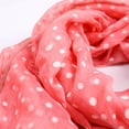 thumbnail image 3 of Premium Long Solid Color Dolka Dot Frayed Edge Scarf, 3 of 3