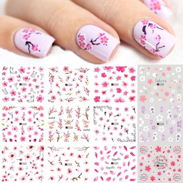 Pegatinas de manicura francesa, conjunto de calcomanías de uñas de agua con ondas de arcoíris, decoraciones de neón de verano, deslizadores de puntas francesas irregulares, GLJF25-36 de envoltura Tan Jianjun unisex