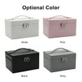 thumbnail image 6 of Storage bag,Lock Pu Leather Makeup Mirror And Box With Makeup Pu Leather Drawer 3-layer Box With Mirror And Lock With Makeup Mirror And Lock Pu Ziem Dsfen Qisuo Eryue, 6 of 6
