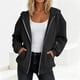 thumbnail image 1 of Neewe Hoodies Shirts for Women Early Fall Long Sleeve Tops Plain Outfits Tops Fashion Full Zip Tees 2025, 1 of 7
