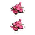 thumbnail image 2 of sweethay Ramo de rosas persas filipinas artificiales de 5 cabezas, simulación Floral para el hogar, decoración para fiesta de boda, flores Rosa roja 2Conjunto, 2 of 6