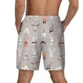 thumbnail image 4 of Uemuo Various Rabbits Pattern Mens Swim Trunks Quick Dry Board Shorts with Mesh Lining, Stretch Beach Shorts Quick Dry No-Chafing Board Shorts-XX-Large, 4 of 9