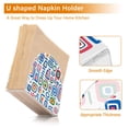 thumbnail image 5 of Yayeee Napkin Holder for Table Set of 2 Kitchen Paper Tissue Organization, Blue Retro Pattern, 5 of 8