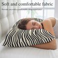 thumbnail image 5 of Beige Black Stripe Pillow Covers 20x26 Inch Standard Size, Modern Abstract Art Lines Wave Decorative Pillowcase with Zipper, Microfiber Pillow Protector, Breathable Pillowcases for Couch Sofa Bed, 5 of 9