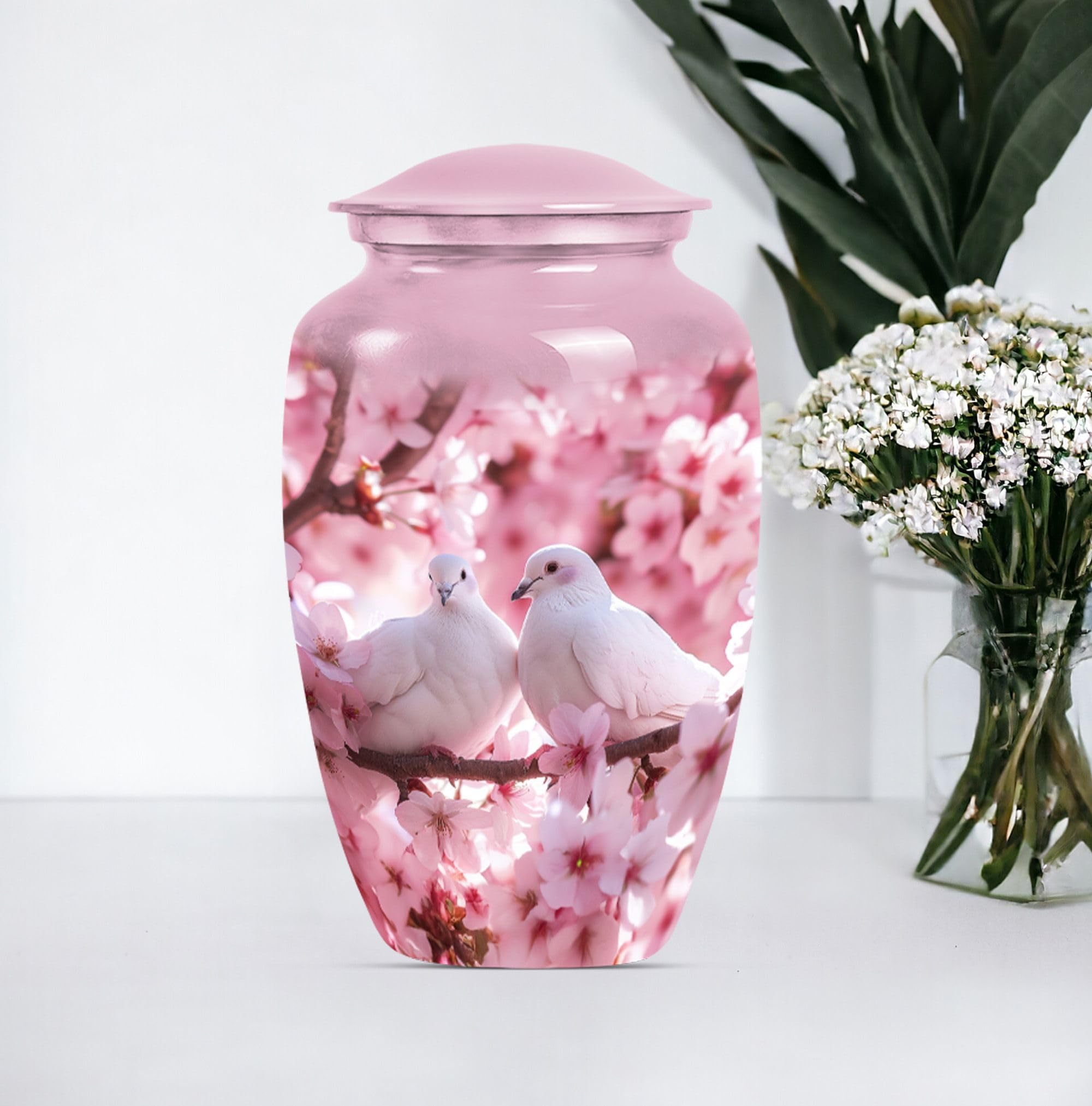 SUBSH Beautiful Dove Urn, 10 Inch Urn, Large Urns for Human Ashes, Urns for Human Ashes, Pet Urns for Dogs Ashes, Cat Urns for Ashes, Decorative Urns, Urn for Human Ashes Adult Male