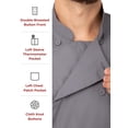 thumbnail image 3 of Chaqueta de Chef para Hombre Morocco Gris Talla XX-Large, 3 of 3