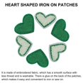thumbnail image 4 of Parches termoadhesivos corazón Verde Bordado Unique Bargains paquete de 33, 4 of 6
