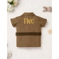 thumbnail image 3 of FYMNSI Baby Boy Clothes Toddler Wild One Jungle Safari Outfit Set Zoo Keeper Costume Kids 18-24 Months Brown, 3 of 9