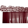 thumbnail image 6 of Gingham Checkered Poplin Curtain Sleeve Topper Window Treatment, 6 of 11