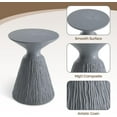 thumbnail image 6 of COSIEST Outdoor Side Table, Mushroom Shaped MgO Accent Table, Lightweight Patio End Table w Rotund Base, Round Top Plant Stand for Garden and Deck, Spotted Grey, 6 of 7